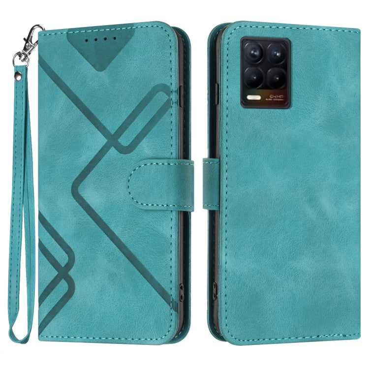 Line Pattern Skin Feel Leather Phone Case, For Realme 9 Pro+, For Realme C20 / C11 2021 / C21, For Realme Narzo 30A/C25/C25s, For Realme 8 4G / 8 Pro, For Realme GT 5G / GT Neo, For Realme C15/C12/Narzo 20/7i Global, For Realme 7 / Narzo 20 Pro        ...