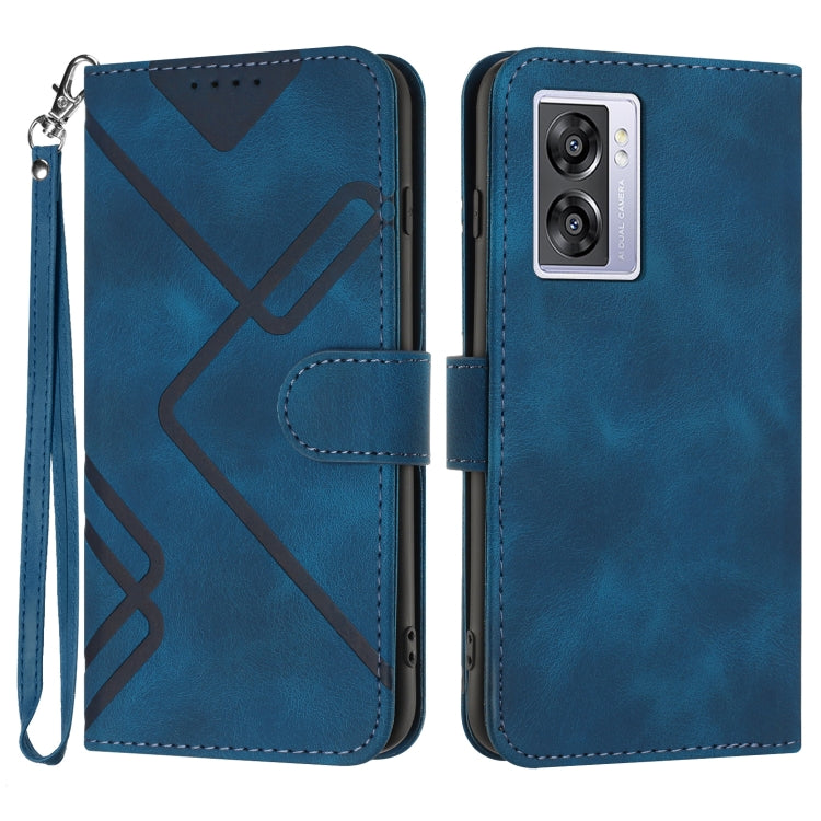 Line Pattern Skin Feel Leather Phone Case, For Realme 10 4G, For Realme V23, For Realme 9 Pro+, For Realme C20 / C11 2021 / C21, For Realme Narzo 30A/C25/C25s, For Realme 8 4G / 8 Pro, For Realme GT 5G / GT Neo, For Realme C15/C12/Narzo 20/7i Global