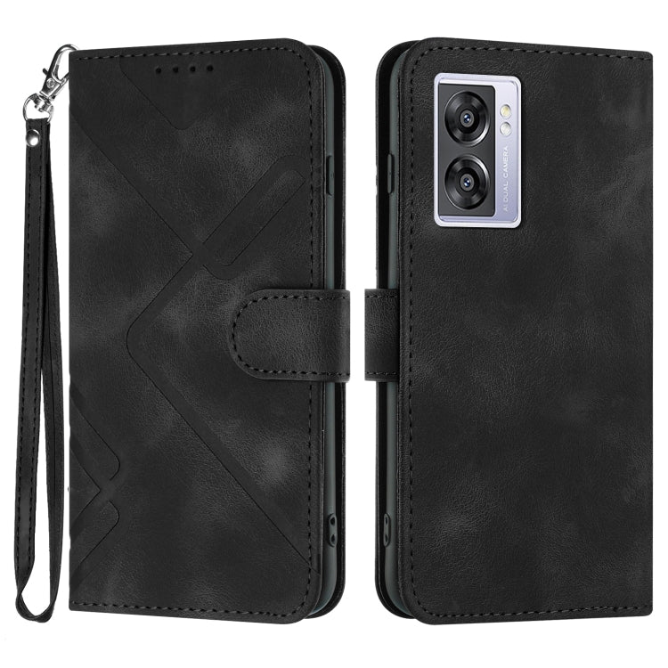 Line Pattern Skin Feel Leather Phone Case, For Realme 10 4G, For Realme V23, For Realme 9 Pro+, For Realme C20 / C11 2021 / C21, For Realme Narzo 30A/C25/C25s, For Realme 8 4G / 8 Pro, For Realme GT 5G / GT Neo, For Realme C15/C12/Narzo 20/7i Global