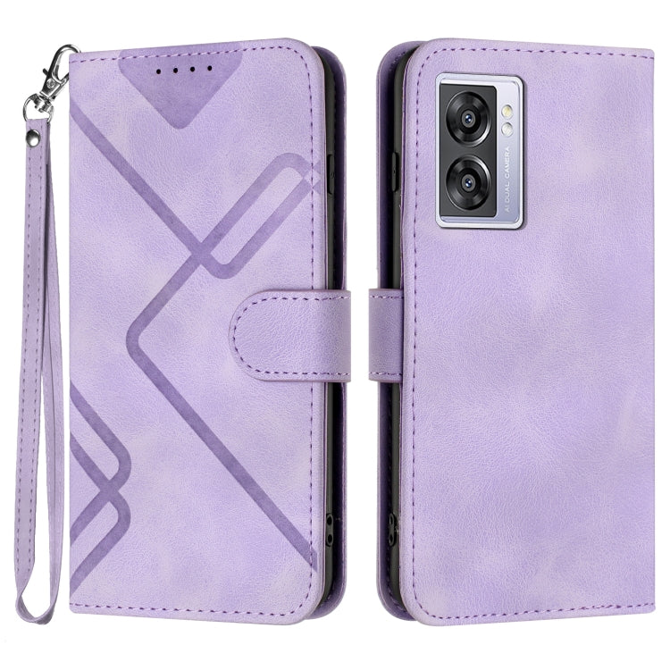 Line Pattern Skin Feel Leather Phone Case, For Realme 10 4G, For Realme V23, For Realme 9 Pro+, For Realme C20 / C11 2021 / C21, For Realme Narzo 30A/C25/C25s, For Realme 8 4G / 8 Pro, For Realme GT 5G / GT Neo, For Realme C15/C12/Narzo 20/7i Global