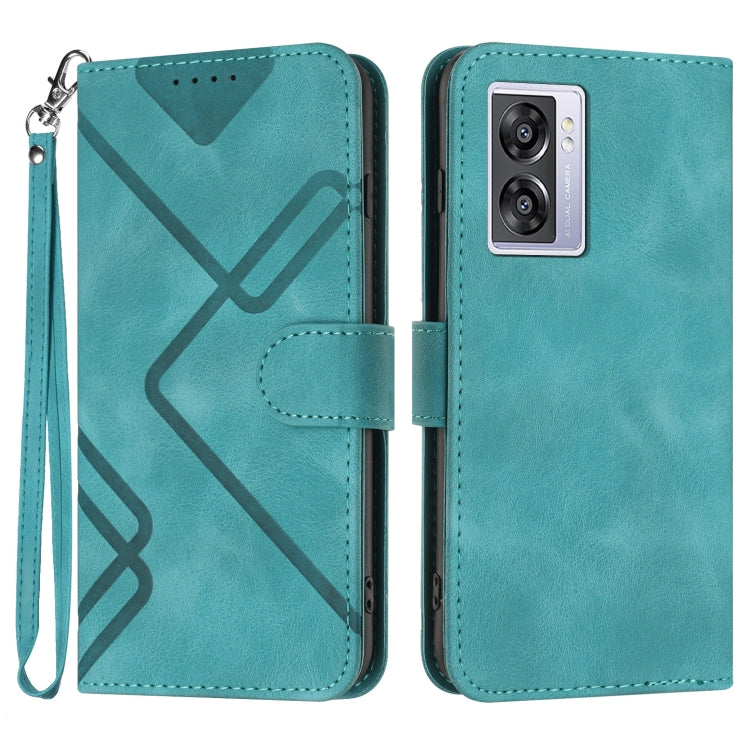 Line Pattern Skin Feel Leather Phone Case, For Realme 10 4G, For Realme V23, For Realme 9 Pro+, For Realme C20 / C11 2021 / C21, For Realme Narzo 30A/C25/C25s, For Realme 8 4G / 8 Pro, For Realme GT 5G / GT Neo, For Realme C15/C12/Narzo 20/7i Global