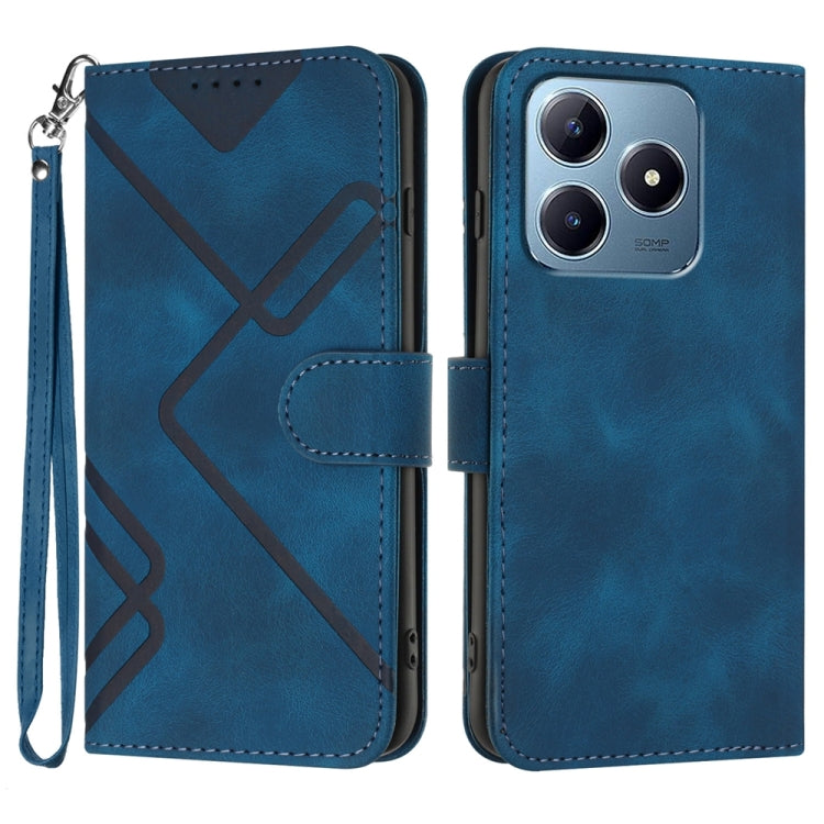 Line Pattern Skin Feel Leather Phone Case, For Realme GT7 Pro, For Realme 13 Pro / 13 Pro+ Global, For Realme GT 6 / GT 6T, For Realme C63 / C61 Global, For Realme  12 Lite / C67 4G Global, For Realme GT5 Pro, For Realme 10 Pro, For Realme 10 Pro+