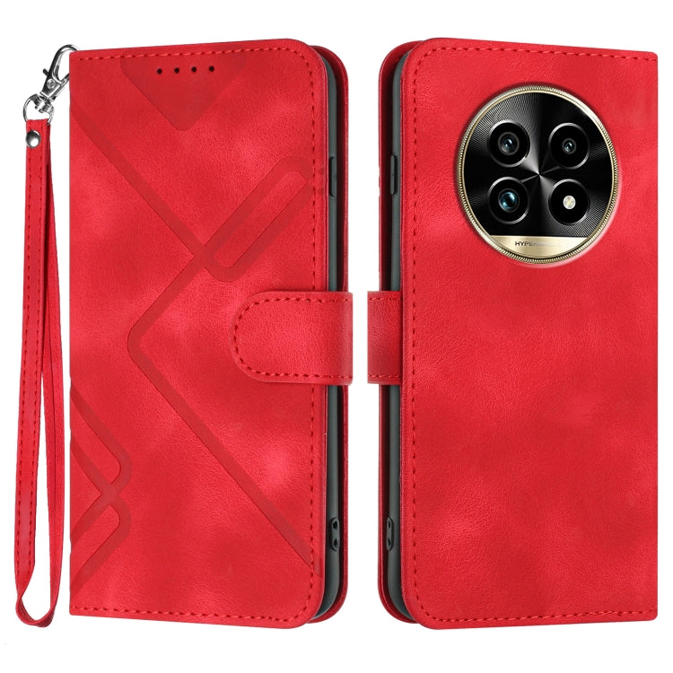 Line Pattern Skin Feel Leather Phone Case, For Realme GT7 Pro, For Realme 13 Pro / 13 Pro+ Global, For Realme GT 6 / GT 6T, For Realme C63 / C61 Global, For Realme  12 Lite / C67 4G Global, For Realme GT5 Pro, For Realme 10 Pro, For Realme 10 Pro+