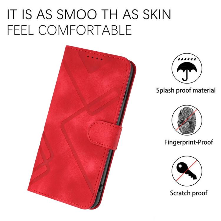 Line Pattern Skin Feel Leather Phone Case, For Realme 10 4G, For Realme V23, For Realme 9 Pro+, For Realme C20 / C11 2021 / C21, For Realme Narzo 30A/C25/C25s, For Realme 8 4G / 8 Pro, For Realme GT 5G / GT Neo, For Realme C15/C12/Narzo 20/7i Global