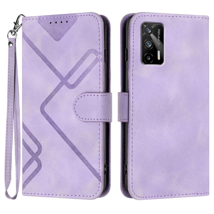 Line Pattern Skin Feel Leather Phone Case, For Realme 9 Pro+, For Realme C20 / C11 2021 / C21, For Realme Narzo 30A/C25/C25s, For Realme 8 4G / 8 Pro, For Realme GT 5G / GT Neo, For Realme C15/C12/Narzo 20/7i Global, For Realme 7 / Narzo 20 Pro        ...