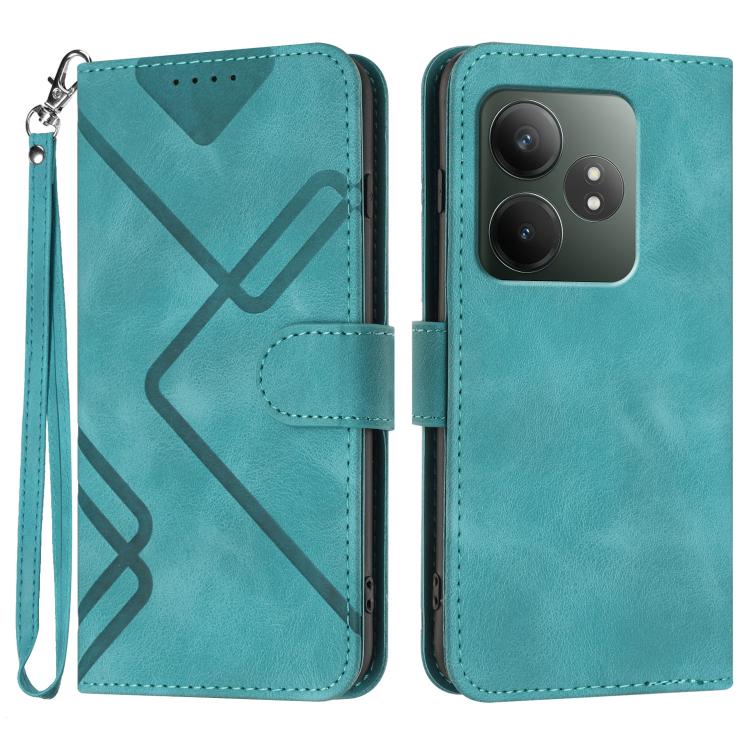 Line Pattern Skin Feel Leather Phone Case, For Realme GT7 Pro, For Realme 13 Pro / 13 Pro+ Global, For Realme GT 6 / GT 6T, For Realme C63 / C61 Global, For Realme  12 Lite / C67 4G Global, For Realme GT5 Pro, For Realme 10 Pro, For Realme 10 Pro+
