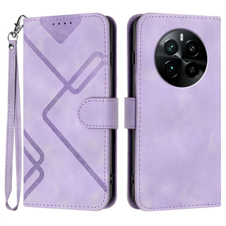 Line Pattern Skin Feel Leather Phone Case, For Realme GT 6 / GT 6T, For Realme C63 / C61 Global, For Realme  12 Lite / C67 4G Global, For Realme GT5 Pro, For Realme 10 Pro, For Realme 10 Pro+, For Realme 10 4G, For Realme V23