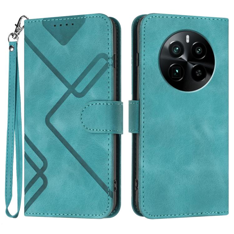 Line Pattern Skin Feel Leather Phone Case, For Realme GT 6 / GT 6T, For Realme C63 / C61 Global, For Realme  12 Lite / C67 4G Global, For Realme GT5 Pro, For Realme 10 Pro, For Realme 10 Pro+, For Realme 10 4G, For Realme V23