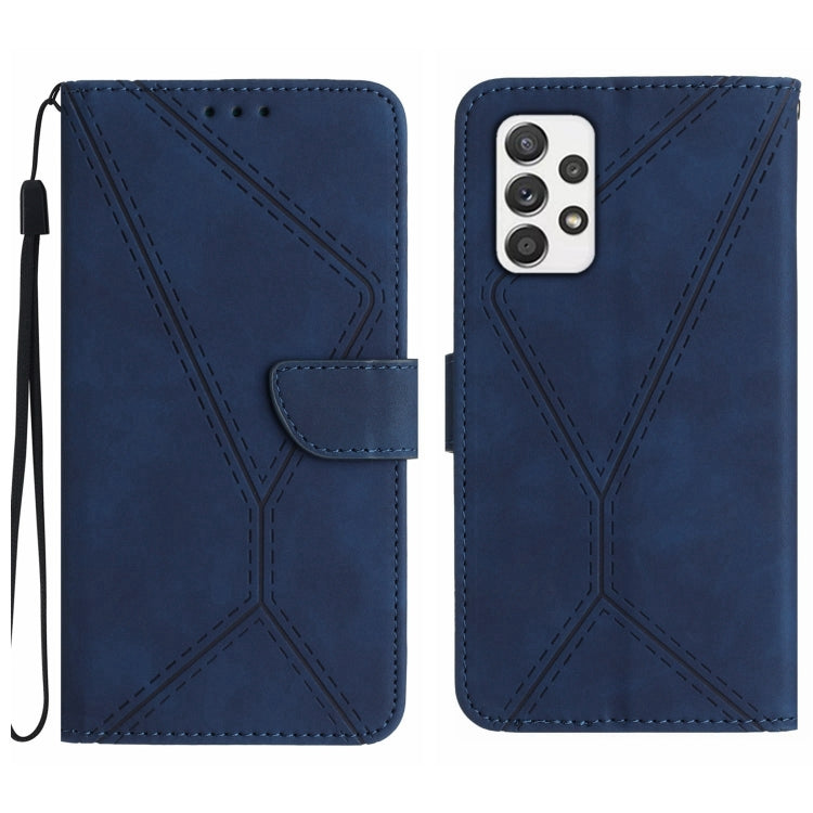Stitching Embossed Leather Phone Case, For Samsung Galaxy A51 4G, For Samsung Galaxy A51 5G, For Samsung Galaxy A52 / A52s, For Samsung Galaxy A53 5G, For Samsung Galaxy A54 5G, For Samsung Galaxy A70 / A70s, For Samsung Galaxy A71 4G                  ...