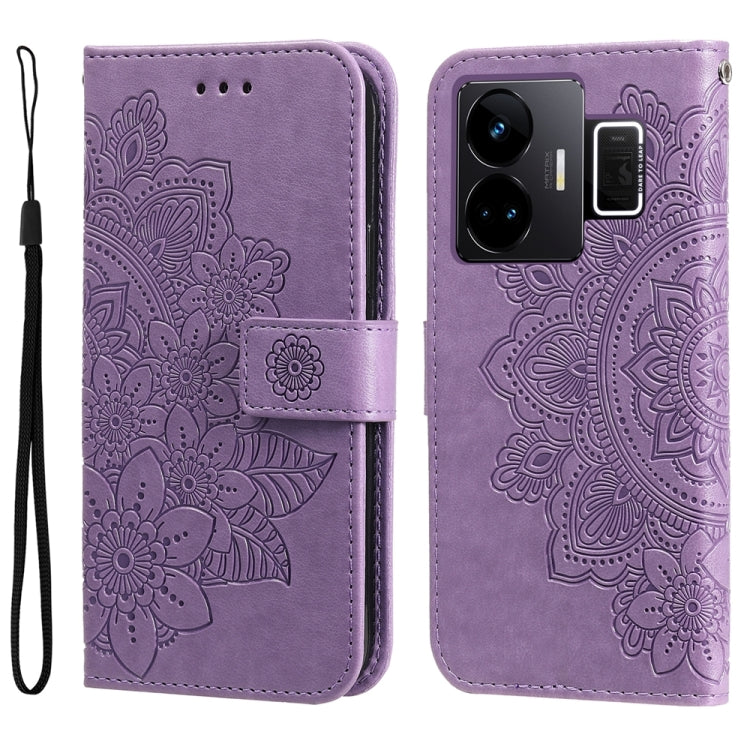 Seven-petal Flowers Embossing Leather Phone Case, For Realme 12 Pro+, For Realme C67 4G Global, For Realme C67 / 11 5G Taiwan Version, For Realme 11 4G Global, For Realme C53 / Narzo N53, For Realme 11, For Realme 11 Pro / 11 Pro+, For Realme C65 4G   ...