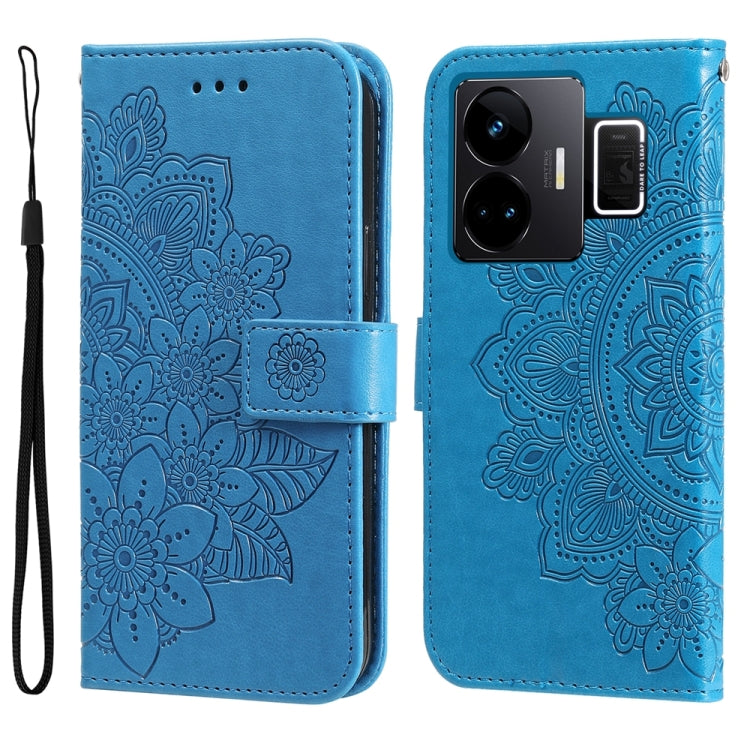 Seven-petal Flowers Embossing Leather Phone Case, For Realme 12 Pro+, For Realme C67 4G Global, For Realme C67 / 11 5G Taiwan Version, For Realme 11 4G Global, For Realme C53 / Narzo N53, For Realme 11, For Realme 11 Pro / 11 Pro+, For Realme C65 4G   ...