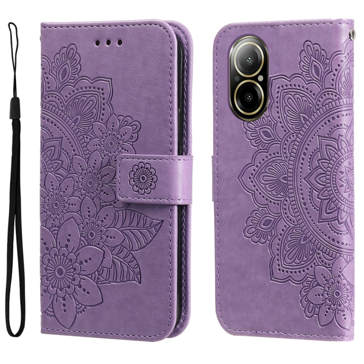 Seven-petal Flowers Embossing Leather Phone Case, For Realme 12 Pro+, For Realme C67 4G Global, For Realme C67 / 11 5G Taiwan Version, For Realme 11 4G Global, For Realme C53 / Narzo N53, For Realme 11, For Realme 11 Pro / 11 Pro+, For Realme C65 4G   ...