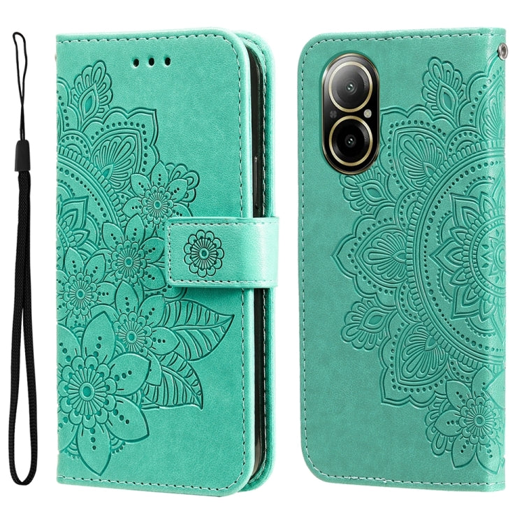 Seven-petal Flowers Embossing Leather Phone Case, For Realme 12 Pro+, For Realme C67 4G Global, For Realme C67 / 11 5G Taiwan Version, For Realme 11 4G Global, For Realme C53 / Narzo N53, For Realme 11, For Realme 11 Pro / 11 Pro+, For Realme C65 4G   ...