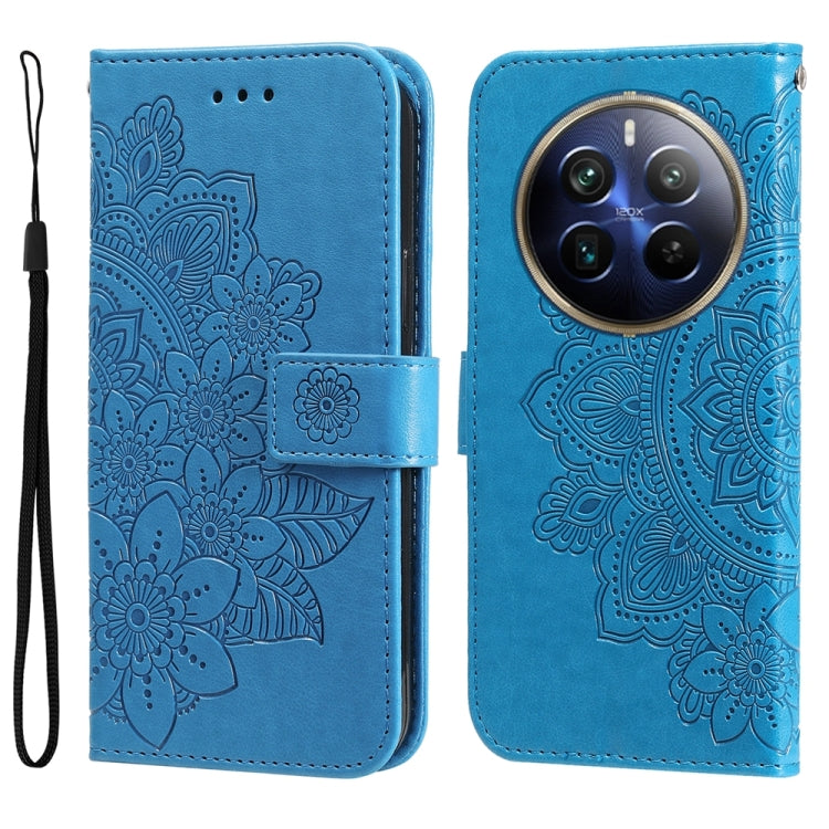 Seven-petal Flowers Embossing Leather Phone Case, For Realme 12 Pro+, For Realme C67 4G Global, For Realme C67 / 11 5G Taiwan Version, For Realme 11 4G Global, For Realme C53 / Narzo N53, For Realme 11, For Realme 11 Pro / 11 Pro+, For Realme C65 4G   ...