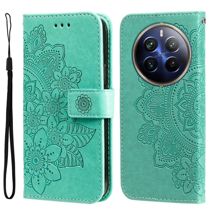 Seven-petal Flowers Embossing Leather Phone Case, For Realme 12 5G, For Realme 12+, For Realme 12 Pro+, For Realme C67 4G Global, For Realme C67 / 11 5G Taiwan Version, For Realme 11 4G Global, For Realme C53 / Narzo N53, For Realme 11                 ...