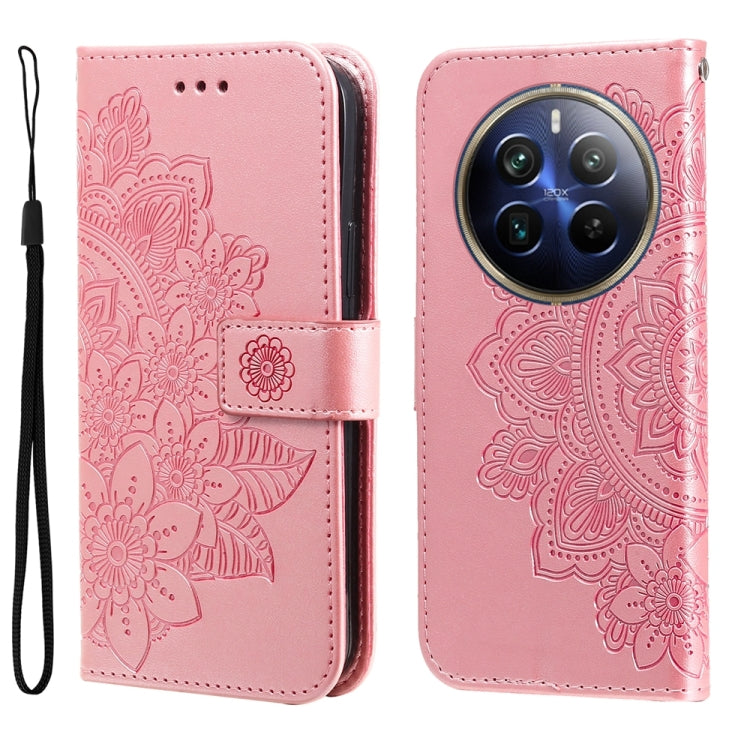 Seven-petal Flowers Embossing Leather Phone Case, For Realme 12 Pro+, For Realme C67 4G Global, For Realme C67 / 11 5G Taiwan Version, For Realme 11 4G Global, For Realme C53 / Narzo N53, For Realme 11, For Realme 11 Pro / 11 Pro+, For Realme C65 4G   ...