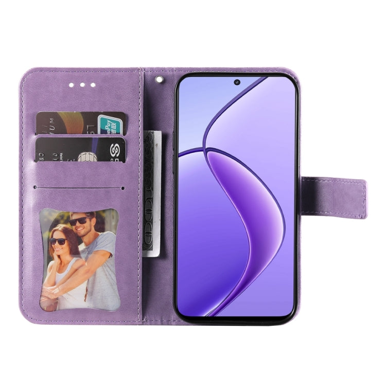 Seven-petal Flowers Embossing Leather Phone Case, For Realme 12 5G, For Realme 12+, For Realme 12 Pro+, For Realme C67 4G Global, For Realme C67 / 11 5G Taiwan Version, For Realme 11 4G Global, For Realme C53 / Narzo N53, For Realme 11                 ...