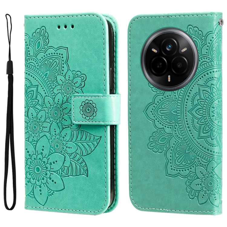 Seven-petal Flowers Embossing Leather Phone Case, For Realme C71 4G / C75 4G / 5G / 14x, For Realme 14 Global, For Realme 14 Pro+ Global, For Realme 14 Pro Global, For Realme GT 7 Pro, For Realme 13+, For Realme 13 Pro / 13 Pro+ / P1 Pro Global        ...