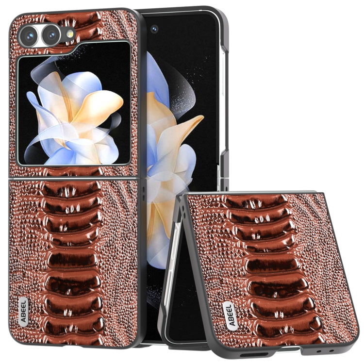 ABEEL Genuine Leather Weilai Series Phone Case, For Samsung Galaxy Z Flip6 / Flip7 FE, For Samsung Galaxy Z Fold6, For Samsung Galaxy Z Fold5, For Samsung Galaxy Z Flip5