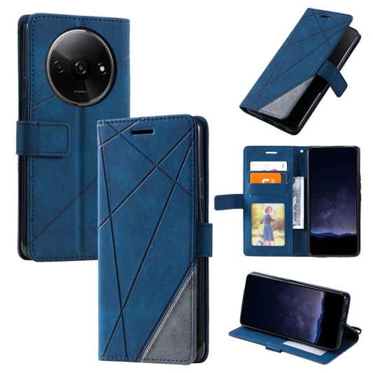 Skin Feel Splicing Leather Phone Case, For Xiaomi Redmi A3, For Xiaomi Redmi Note 13 Pro 4G, For Xiaomi Redmi Note 13 4G, For Xiaomi Redmi K70E, For Xiaomi 14 Ultra, For Xiaomi 14 Pro, For Xiaomi 14, For Xiaomi Redmi Note 13 5G, For Xiaomi Redmi 13C