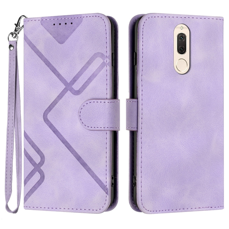 Line Pattern Skin Feel Leather Phone Case, For Huawei P20 Pro, For Huawei P20 lite, For Huawei P smart 2018/Enjoy 7S, For Huawei Mate 10 Lite/Maimang 6, For Huawei Mate 10 Pro, For Huawei P10 Lite