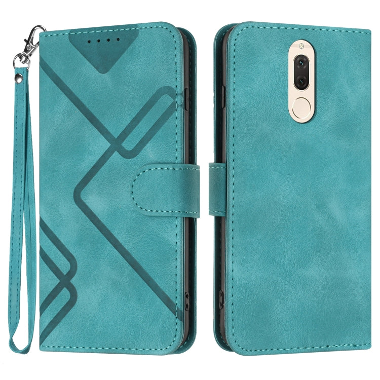 Line Pattern Skin Feel Leather Phone Case, For Huawei P20 Pro, For Huawei P20 lite, For Huawei P smart 2018/Enjoy 7S, For Huawei Mate 10 Lite/Maimang 6, For Huawei Mate 10 Pro, For Huawei P10 Lite