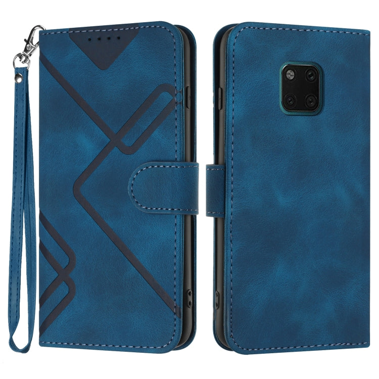 Line Pattern Skin Feel Leather Phone Case, For Huawei nova 8 SE, For Huawei Y5 2019, For Huawei Y6 2019, For Huawei P30 lite/nova 4e, For Huawei P30 Pro, For Huawei P smart 2019/nova lite 3, For Huawei Mate 20 Pro, For Huawei Mate 20 lite/Maimang 7