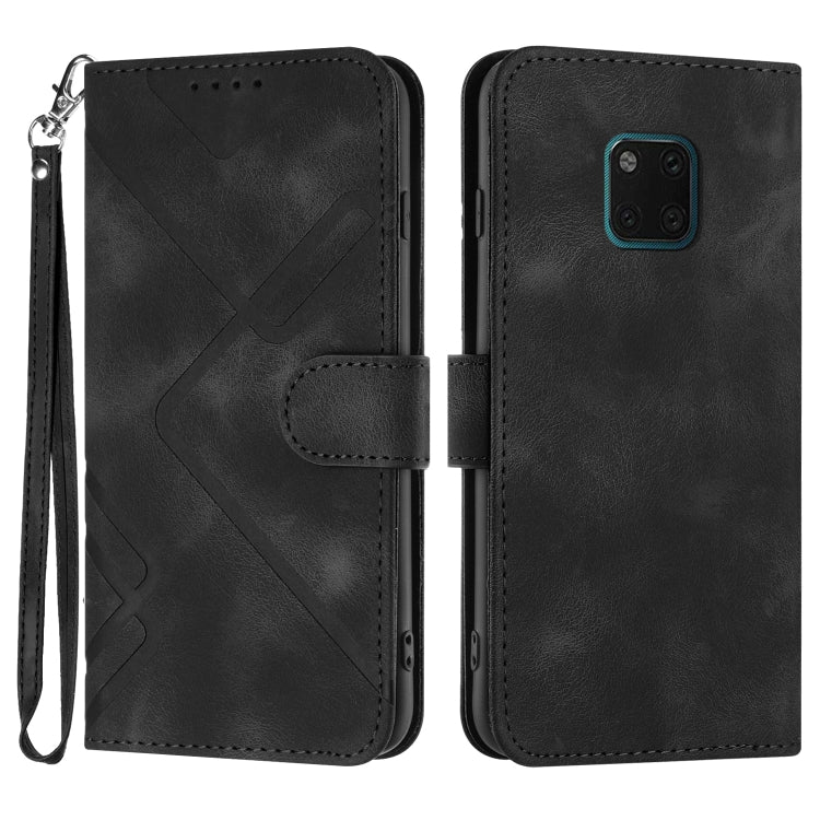 Line Pattern Skin Feel Leather Phone Case, For Huawei nova 8 SE, For Huawei Y5 2019, For Huawei Y6 2019, For Huawei P30 lite/nova 4e, For Huawei P30 Pro, For Huawei P smart 2019/nova lite 3, For Huawei Mate 20 Pro, For Huawei Mate 20 lite/Maimang 7