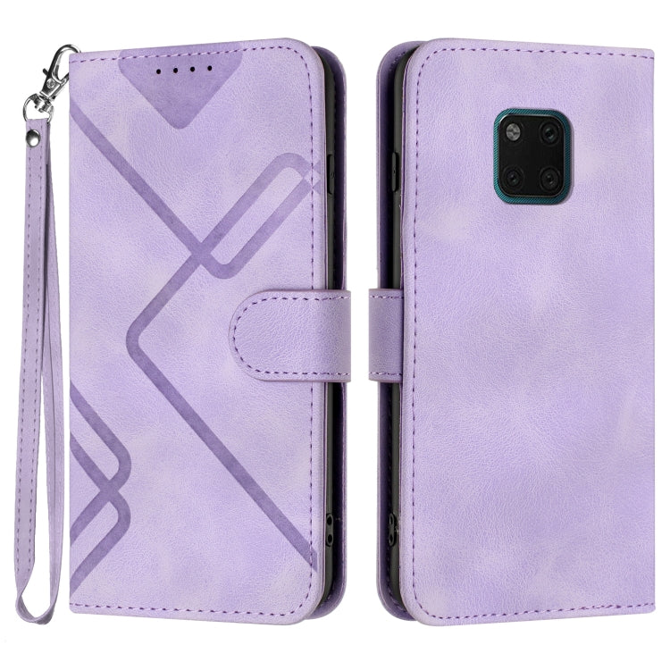 Line Pattern Skin Feel Leather Phone Case, For Huawei nova 8 SE, For Huawei Y5 2019, For Huawei Y6 2019, For Huawei P30 lite/nova 4e, For Huawei P30 Pro, For Huawei P smart 2019/nova lite 3, For Huawei Mate 20 Pro, For Huawei Mate 20 lite/Maimang 7