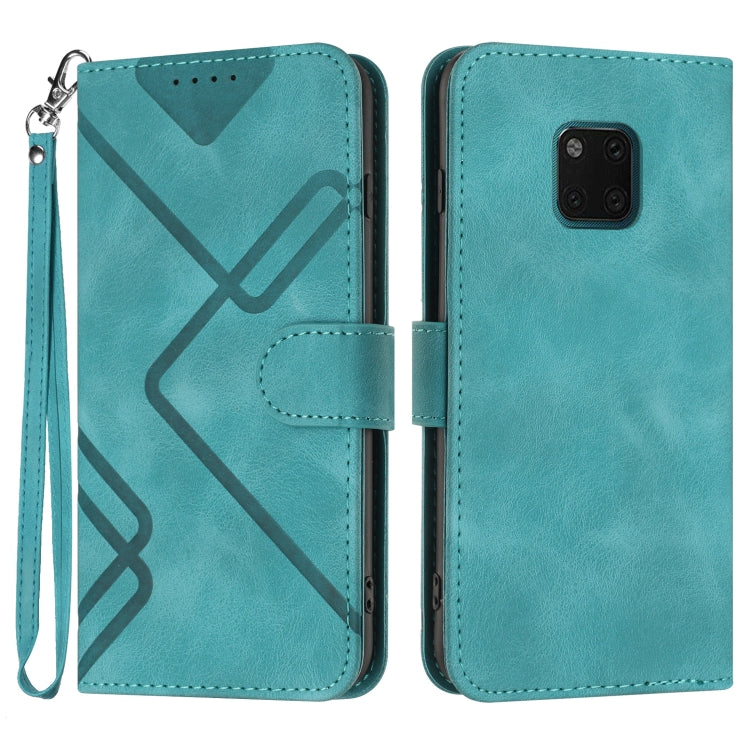 Line Pattern Skin Feel Leather Phone Case, For Huawei nova 8 SE, For Huawei Y5 2019, For Huawei Y6 2019, For Huawei P30 lite/nova 4e, For Huawei P30 Pro, For Huawei P smart 2019/nova lite 3, For Huawei Mate 20 Pro, For Huawei Mate 20 lite/Maimang 7
