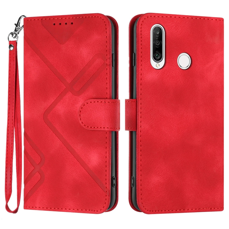 Line Pattern Skin Feel Leather Phone Case, For Huawei nova 8 SE, For Huawei Y5 2019, For Huawei Y6 2019, For Huawei P30 lite/nova 4e, For Huawei P30 Pro, For Huawei P smart 2019/nova lite 3, For Huawei Mate 20 Pro, For Huawei Mate 20 lite/Maimang 7