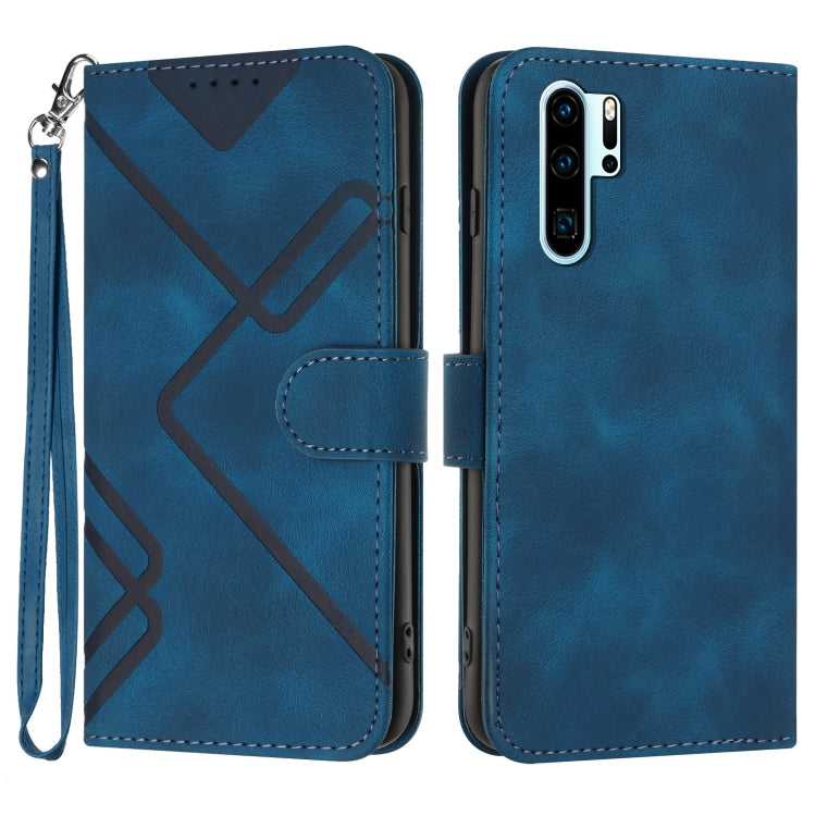 Line Pattern Skin Feel Leather Phone Case, For Huawei nova 8 SE, For Huawei Y5 2019, For Huawei Y6 2019, For Huawei P30 lite/nova 4e, For Huawei P30 Pro, For Huawei P smart 2019/nova lite 3, For Huawei Mate 20 Pro, For Huawei Mate 20 lite/Maimang 7