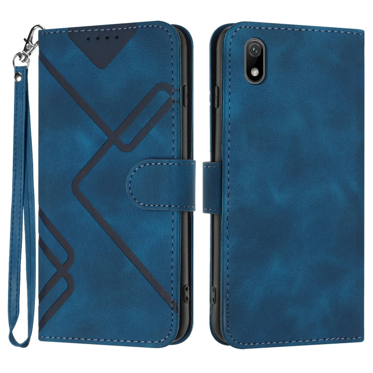 Line Pattern Skin Feel Leather Phone Case, For Huawei nova 8 SE, For Huawei Y5 2019, For Huawei Y6 2019, For Huawei P30 lite/nova 4e, For Huawei P30 Pro, For Huawei P smart 2019/nova lite 3, For Huawei Mate 20 Pro, For Huawei Mate 20 lite/Maimang 7