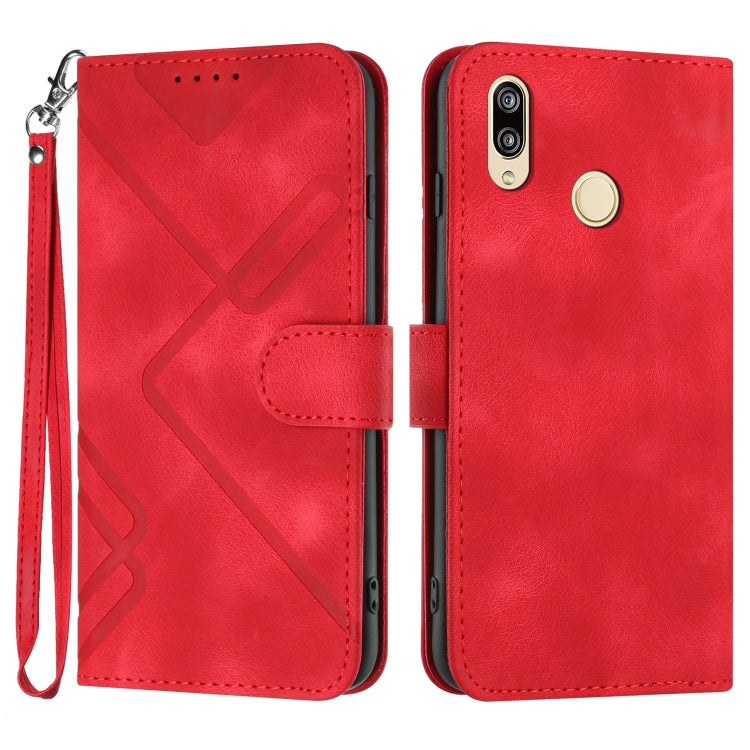 Line Pattern Skin Feel Leather Phone Case, For Huawei nova 8 SE, For Huawei Y5 2019, For Huawei Y6 2019, For Huawei P30 lite/nova 4e, For Huawei P30 Pro, For Huawei P smart 2019/nova lite 3, For Huawei Mate 20 Pro, For Huawei Mate 20 lite/Maimang 7