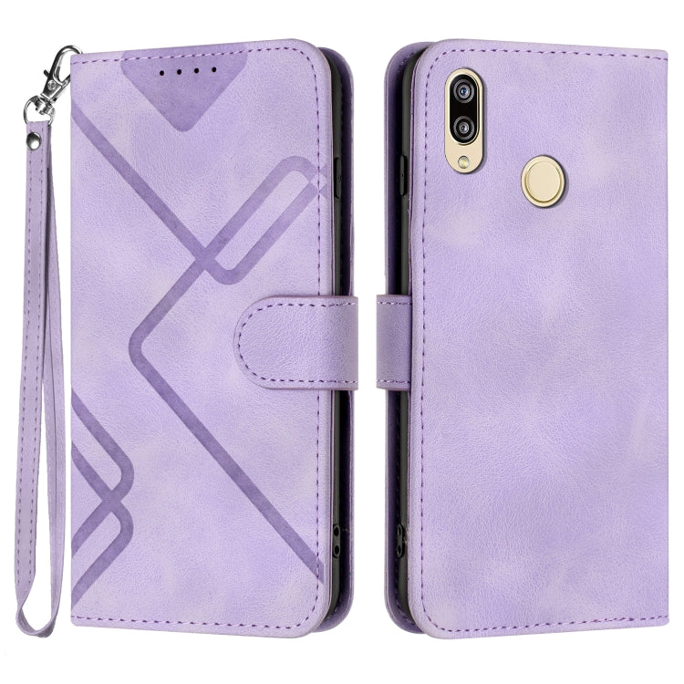Line Pattern Skin Feel Leather Phone Case, For Huawei nova 8 SE, For Huawei Y5 2019, For Huawei Y6 2019, For Huawei P30 lite/nova 4e, For Huawei P30 Pro, For Huawei P smart 2019/nova lite 3, For Huawei Mate 20 Pro, For Huawei Mate 20 lite/Maimang 7