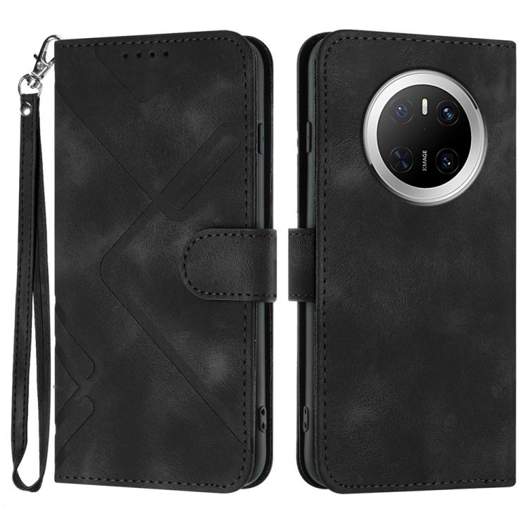 Line Pattern Skin Feel Leather Phone Case, For Huawei Enjoy 80 Plus, For Huawei Pura 80 5G, For Huawei Mate 70 Pro / Mate 70 Pro+, For Huawei Mate 70, For Huawei nova 12i, For Huawei nova 12s, For Huawei nova Y72, For Huawei nova 12 Pro / nova 12 Ultra