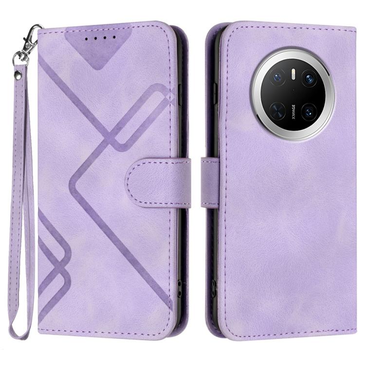 Line Pattern Skin Feel Leather Phone Case, For Huawei Enjoy 80 Plus, For Huawei Pura 80 5G, For Huawei Mate 70 Pro / Mate 70 Pro+, For Huawei Mate 70, For Huawei nova 12i, For Huawei nova 12s, For Huawei nova Y72, For Huawei nova 12 Pro / nova 12 Ultra