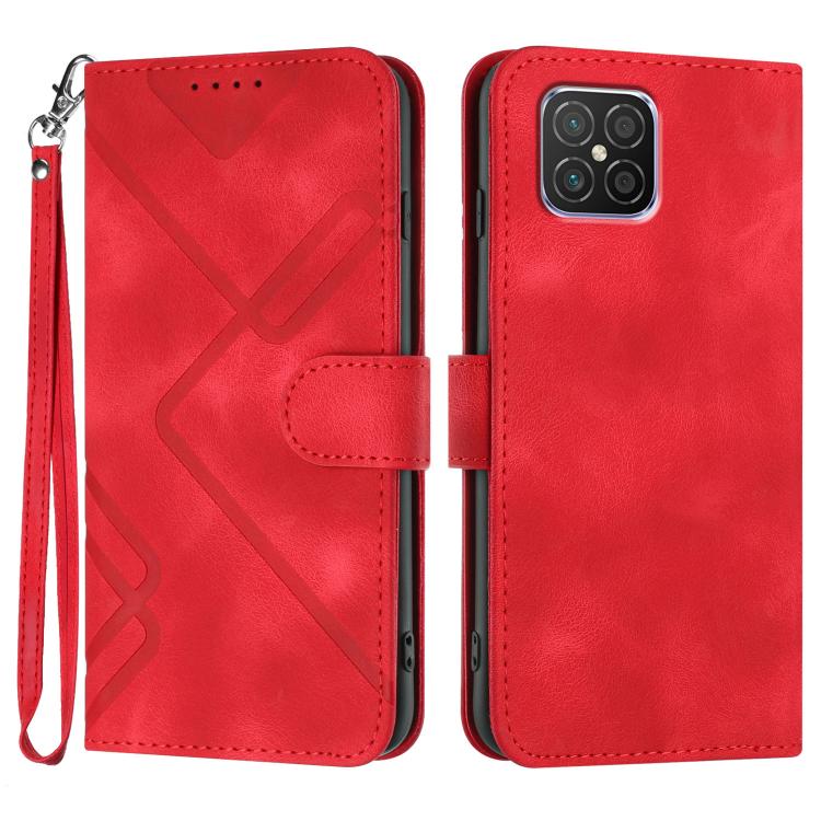 Line Pattern Skin Feel Leather Phone Case, For Huawei nova 8 SE, For Huawei Y5 2019, For Huawei Y6 2019, For Huawei P30 lite/nova 4e, For Huawei P30 Pro, For Huawei P smart 2019/nova lite 3, For Huawei Mate 20 Pro, For Huawei Mate 20 lite/Maimang 7