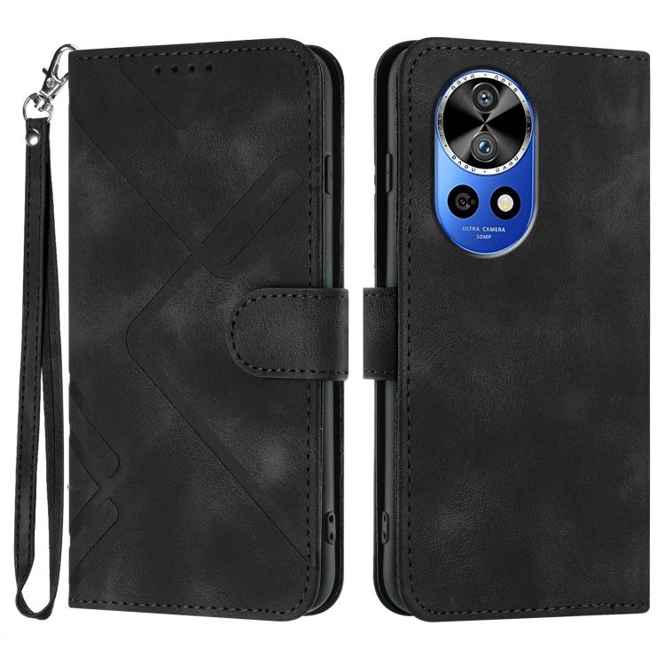Line Pattern Skin Feel Leather Phone Case, For Huawei Enjoy 80 Plus, For Huawei Pura 80 5G, For Huawei Mate 70 Pro / Mate 70 Pro+, For Huawei Mate 70, For Huawei nova 12i, For Huawei nova 12s, For Huawei nova Y72, For Huawei nova 12 Pro / nova 12 Ultra