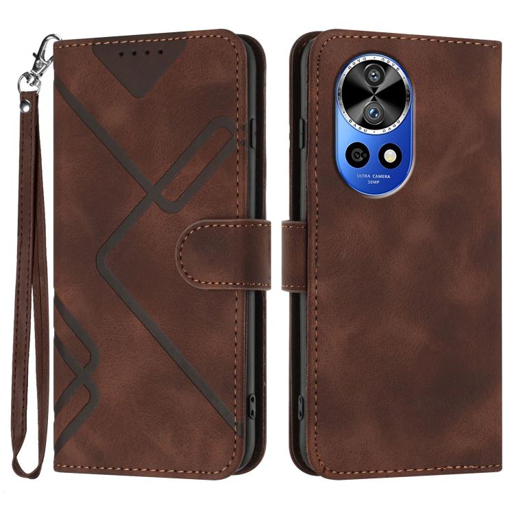 Line Pattern Skin Feel Leather Phone Case, For Huawei Enjoy 80 Plus, For Huawei Pura 80 5G, For Huawei Mate 70 Pro / Mate 70 Pro+, For Huawei Mate 70, For Huawei nova 12i, For Huawei nova 12s, For Huawei nova Y72, For Huawei nova 12 Pro / nova 12 Ultra