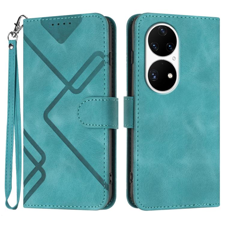 Line Pattern Skin Feel Leather Phone Case, For Huawei Enjoy 70, For Huawei P60 / P60 Pro, For Huawei Enjoy 50 Pro / nova Y90, For Huawei Enjoy 50 / nova Y70, For Huawei Enjoy 20e, For Huawei P50 Pro, For Huawei P50, For Huawei Enjoy 20 SE 4G