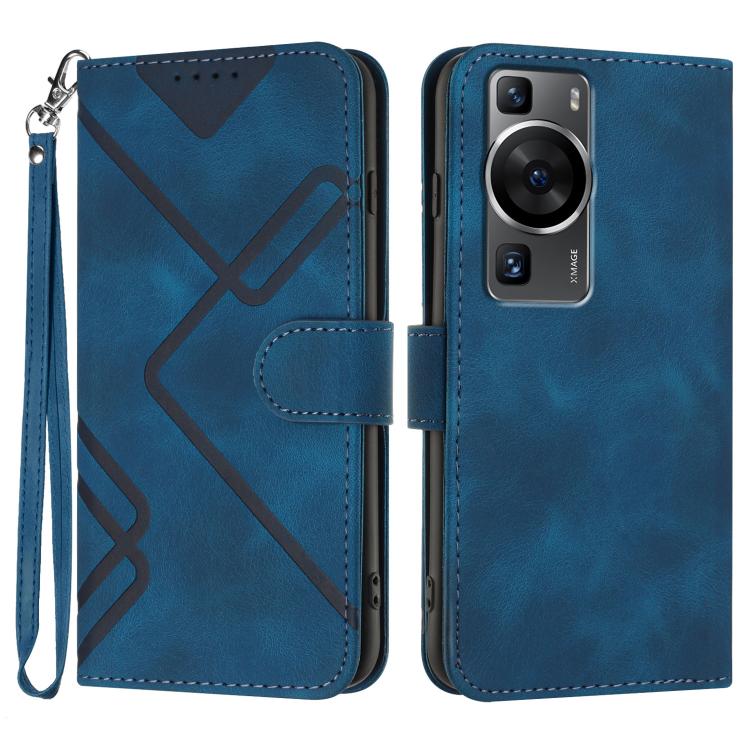 Line Pattern Skin Feel Leather Phone Case, For Huawei Enjoy 70, For Huawei P60 / P60 Pro, For Huawei Enjoy 50 Pro / nova Y90, For Huawei Enjoy 50 / nova Y70, For Huawei Enjoy 20e, For Huawei P50 Pro, For Huawei P50, For Huawei Enjoy 20 SE 4G
