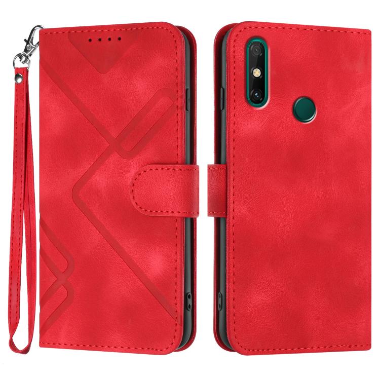 Line Pattern Skin Feel Leather Phone Case, For Huawei Enjoy 70, For Huawei P60 / P60 Pro, For Huawei Enjoy 50 Pro / nova Y90, For Huawei Enjoy 50 / nova Y70, For Huawei Enjoy 20e, For Huawei P50 Pro, For Huawei P50, For Huawei Enjoy 20 SE 4G