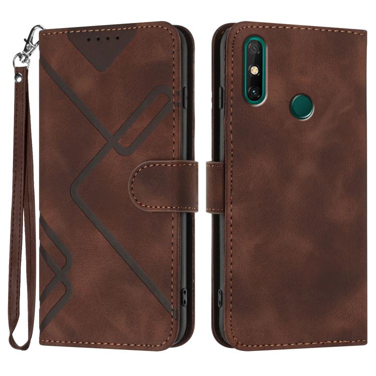 Line Pattern Skin Feel Leather Phone Case, For Huawei Enjoy 70, For Huawei P60 / P60 Pro, For Huawei Enjoy 50 Pro / nova Y90, For Huawei Enjoy 50 / nova Y70, For Huawei Enjoy 20e, For Huawei P50 Pro, For Huawei P50, For Huawei Enjoy 20 SE 4G