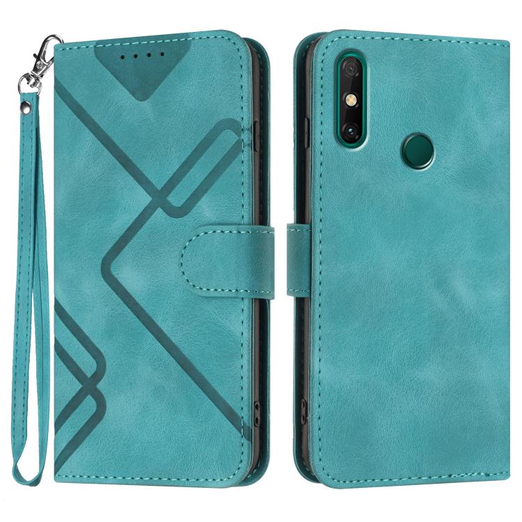 Line Pattern Skin Feel Leather Phone Case, For Huawei Enjoy 70, For Huawei P60 / P60 Pro, For Huawei Enjoy 50 Pro / nova Y90, For Huawei Enjoy 50 / nova Y70, For Huawei Enjoy 20e, For Huawei P50 Pro, For Huawei P50, For Huawei Enjoy 20 SE 4G