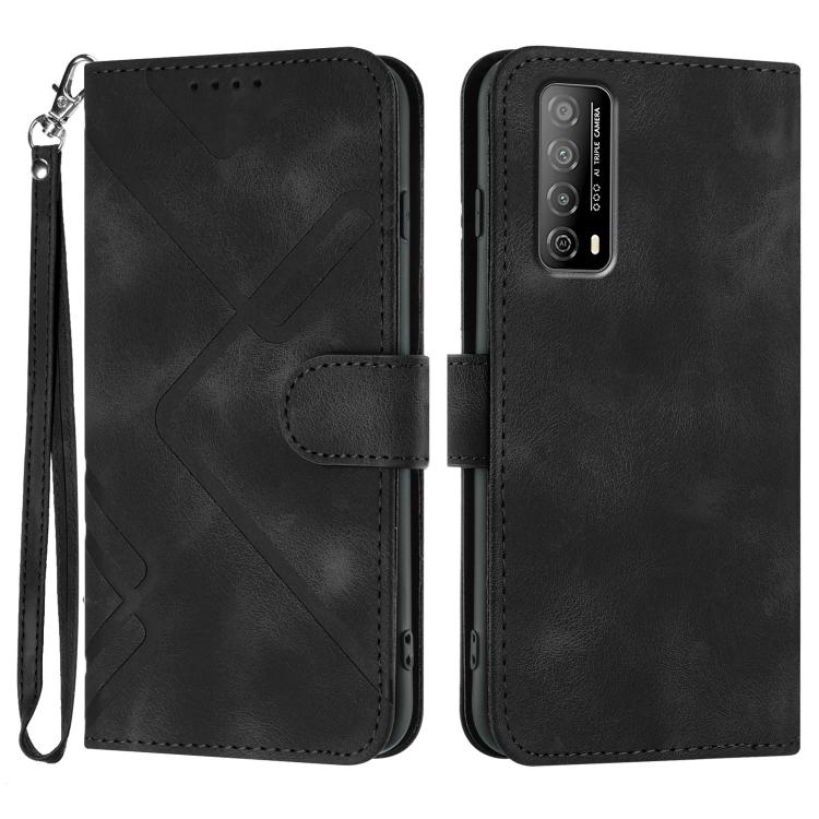 Line Pattern Skin Feel Leather Phone Case, For Huawei Enjoy 70, For Huawei P60 / P60 Pro, For Huawei Enjoy 50 Pro / nova Y90, For Huawei Enjoy 50 / nova Y70, For Huawei Enjoy 20e, For Huawei P50 Pro, For Huawei P50, For Huawei Enjoy 20 SE 4G