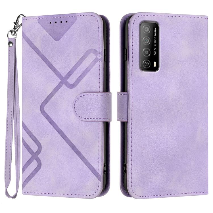 Line Pattern Skin Feel Leather Phone Case, For Huawei Enjoy 70, For Huawei P60 / P60 Pro, For Huawei Enjoy 50 Pro / nova Y90, For Huawei Enjoy 50 / nova Y70, For Huawei Enjoy 20e, For Huawei P50 Pro, For Huawei P50, For Huawei Enjoy 20 SE 4G