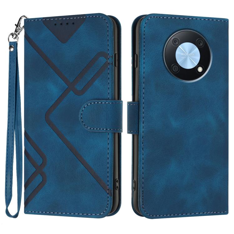 Line Pattern Skin Feel Leather Phone Case, For Huawei Enjoy 70, For Huawei P60 / P60 Pro, For Huawei Enjoy 50 Pro / nova Y90, For Huawei Enjoy 50 / nova Y70, For Huawei Enjoy 20e, For Huawei P50 Pro, For Huawei P50, For Huawei Enjoy 20 SE 4G