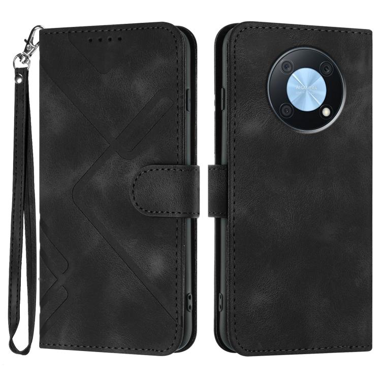 Line Pattern Skin Feel Leather Phone Case, For Huawei Enjoy 70, For Huawei P60 / P60 Pro, For Huawei Enjoy 50 Pro / nova Y90, For Huawei Enjoy 50 / nova Y70, For Huawei Enjoy 20e, For Huawei P50 Pro, For Huawei P50, For Huawei Enjoy 20 SE 4G