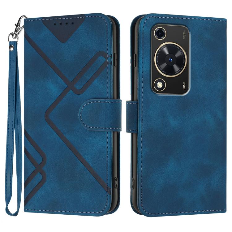 Line Pattern Skin Feel Leather Phone Case, For Huawei Enjoy 80 Plus, For Huawei Pura 80 5G, For Huawei Mate 70 Pro / Mate 70 Pro+, For Huawei Mate 70, For Huawei nova 12i, For Huawei nova 12s, For Huawei nova Y72, For Huawei nova 12 Pro / nova 12 Ultra